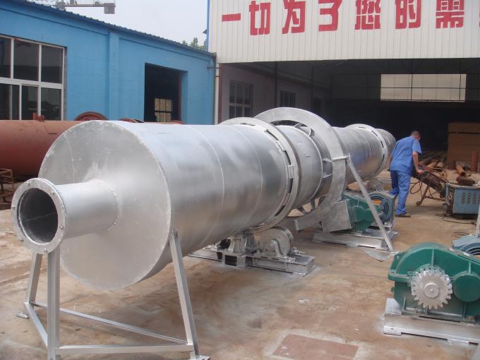 o secador de cilindro giratório de madeira de 1100KG 1-1.5T/H engrossou a placa L2.1*W1.8*H1.95 M do ferro